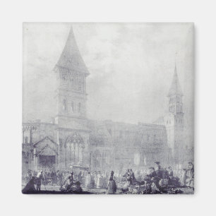 Church of the Abbey of Saint Philibert at Tounus Magnet