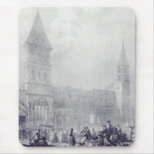 Church of the Abbey of Saint Philibert at Tounus Mouse Pad