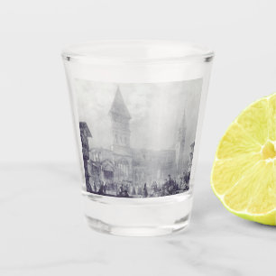 Church of the Abbey of Saint Philibert at Tounus Shot Glass