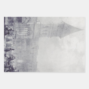 Church of the Abbey of Saint Philibert at Tounus Wrapping Paper Sheet