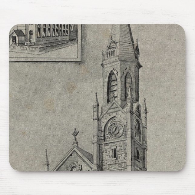 Church of the Assumption, Ansonia, Conn Mouse Pad (Front)