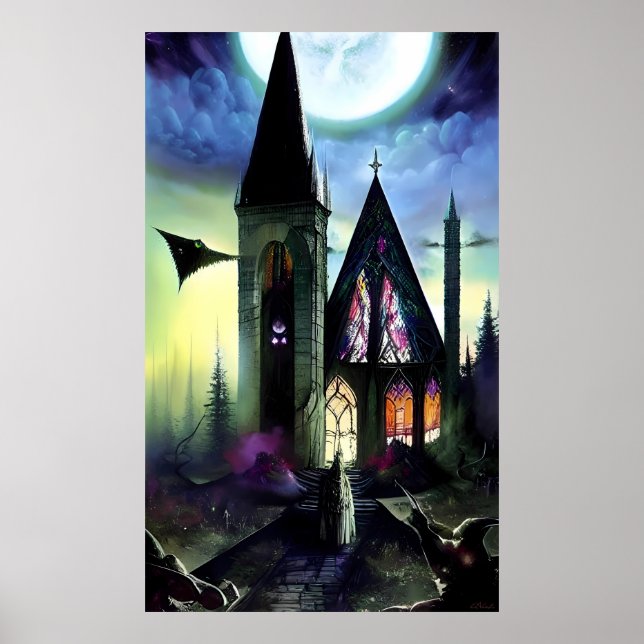 Church of the Dark Forest Fantasists Poster (Front)
