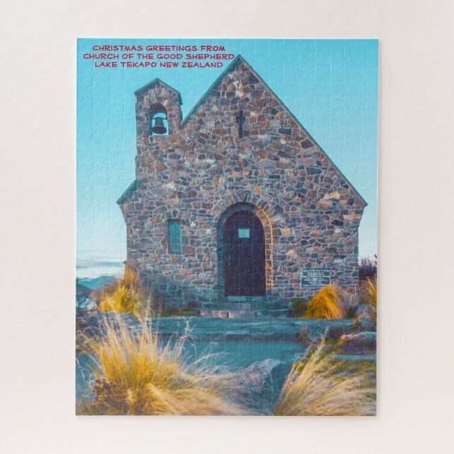 Church of the Good Shepherd, Lake Tekapo. Jigsaw P Jigsaw Puzzle (Vertical)