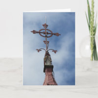 “Church of The Holy Cross Steeple” Sympathy Card