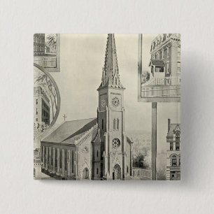 Church of the Immaculate Conception, Waterbury 15 Cm Square Badge