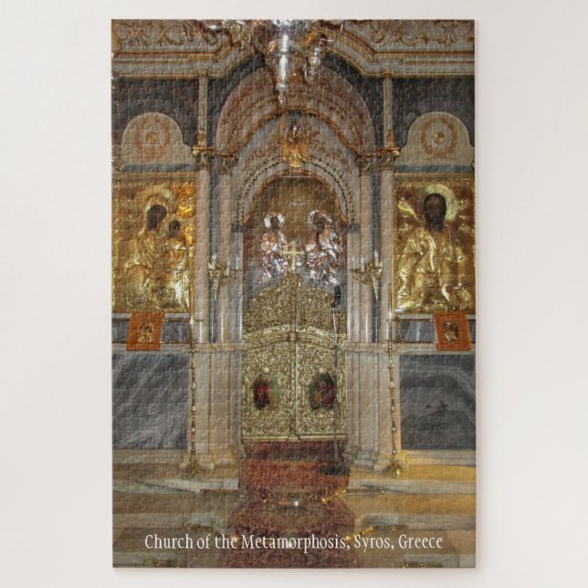 Church of the Metamorphosis, Syros, personalise Jigsaw Puzzle (Vertical)