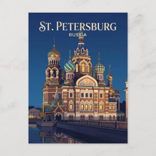 Church of the Saviour on Spilled Blood Russia Postcard