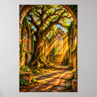 Church Of Trees - Nature Sanctuary Poster