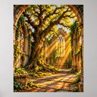 Church Of Trees - Nature Sanctuary Poster