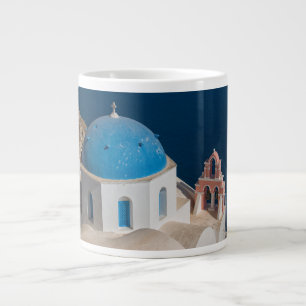 Church on the Island of Santorini, Greece Large Coffee Mug