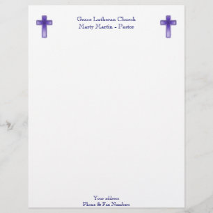 Church or Pastor Letterhead
