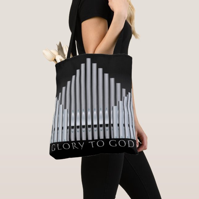 Church Organist All-Over-Print Tote, Shoulder Tote Bag (Close Up)
