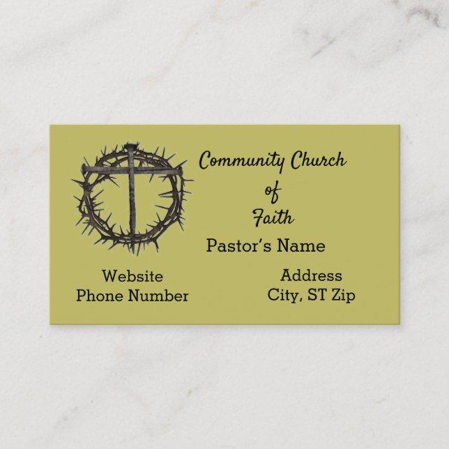 Church/Pastor Business Card (Front)
