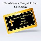 Church Pastor Classy Gold And Black