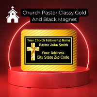 Church Pastor Classy Gold And Black 
