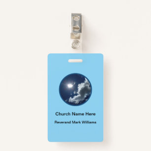 Church Pastor Clergy Faith Name Badges ID Badge