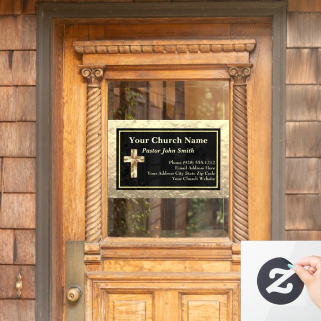 Church Pastor Gold And Black  (Home Door)