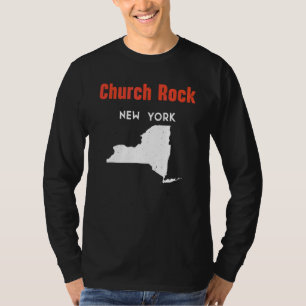 Church Rock New York Usa State America Travel New T-Shirt