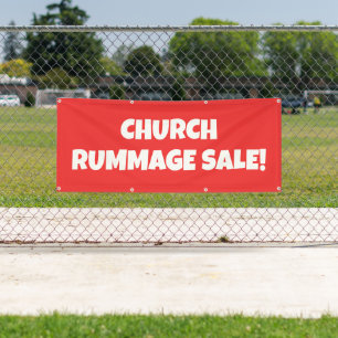 Church Rummage Sale! Bright Banner