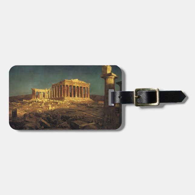 Church’s “Parthenon” custom luggage tag (Front Horizontal)