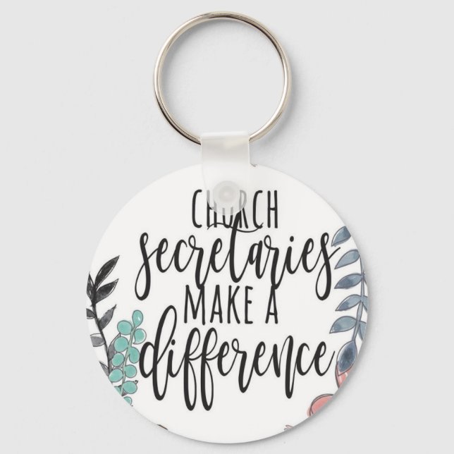 Church Secretaries Keychain (Front)