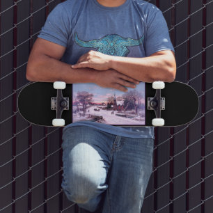 Church Services Christmas Eve Morning Skateboard