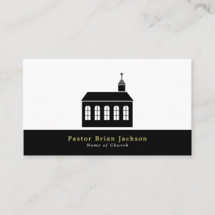 Church Silhouette, Christianity, Religious Business Card