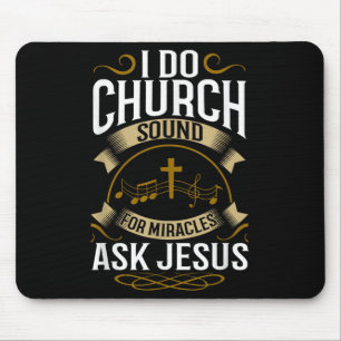 Church Sound Engineer O System Music Christian  Mouse Pad