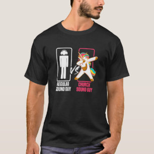 Church Sound Guy Unicorn Audio Tech Engineer T-Shirt