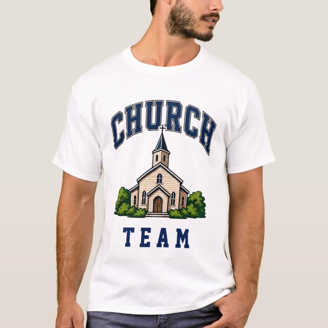 ⛪ Church Staff Team Typography 👕 T-Shirt (Front)