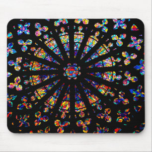 church stained glass windows colours mouse pad