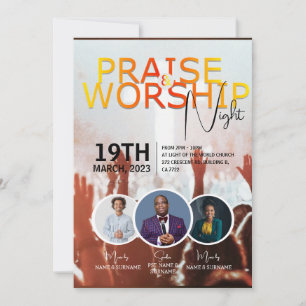 Church Sunday Service Customisable Flyer Design Invitation