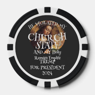 Church Trump Poker Chips Party Gambling