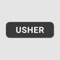 Church Usher Badge | Simple Welcome Team Name Tag 