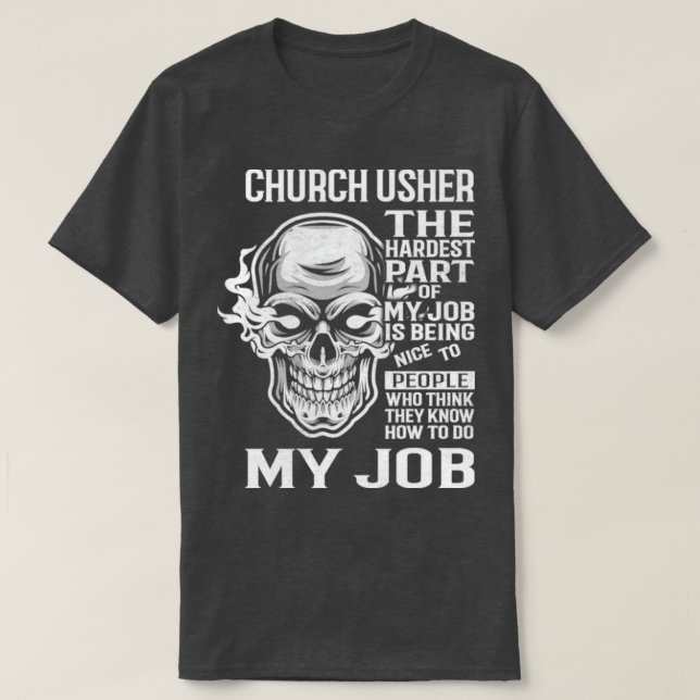 Church Usher T-Shirt (Design Front)