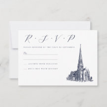 Church Vintage Venue Illustration Wedding