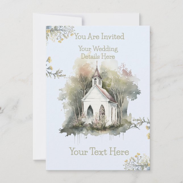 Church Wedding Invitation (Front)