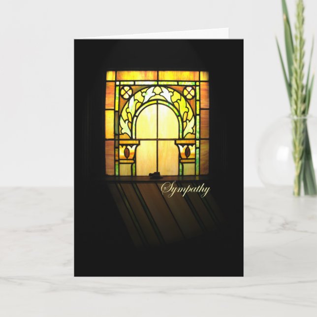 CHURCH WINDOW HOLIDAY CARD (Front)