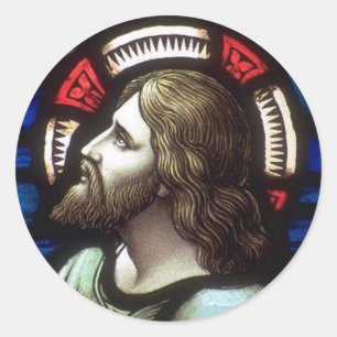 Church Windows 025 Classic Round Sticker
