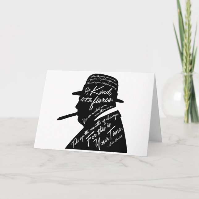Churchill Greeting Card (Front)