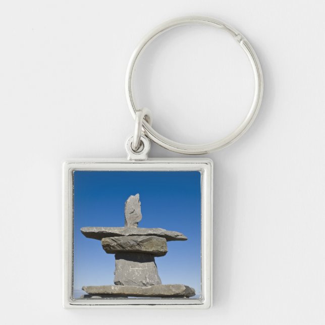 Churchill, Manitoba. Inukshuk Key Ring (Front)