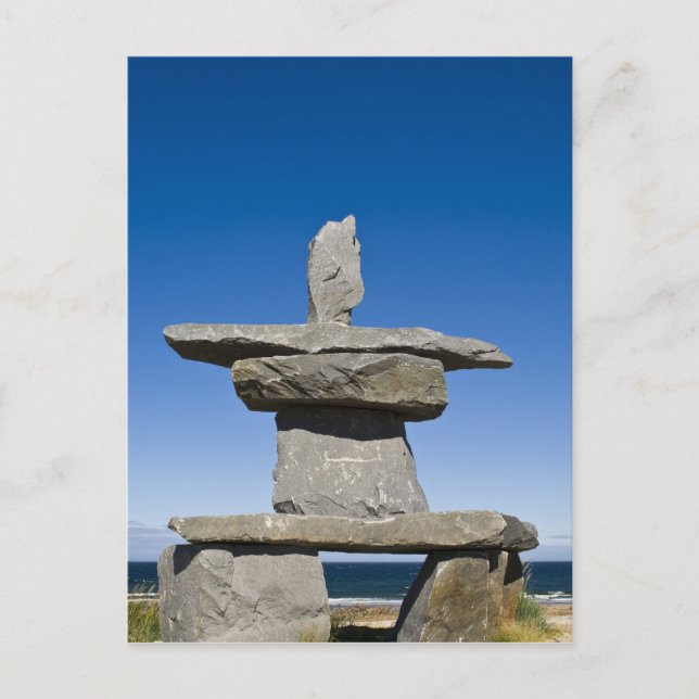 Churchill, Manitoba. Inukshuk Postcard (Front)