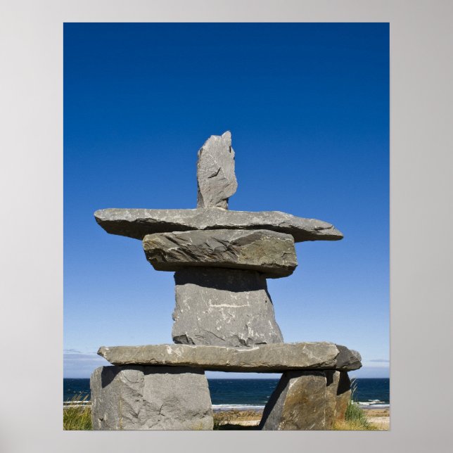 Churchill, Manitoba. Inukshuk Poster (Front)