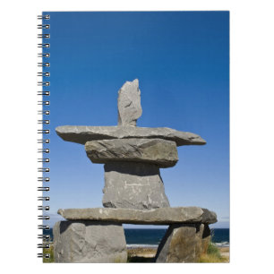 Churchill, Manitoba. Inukshuk Spiral Notebook