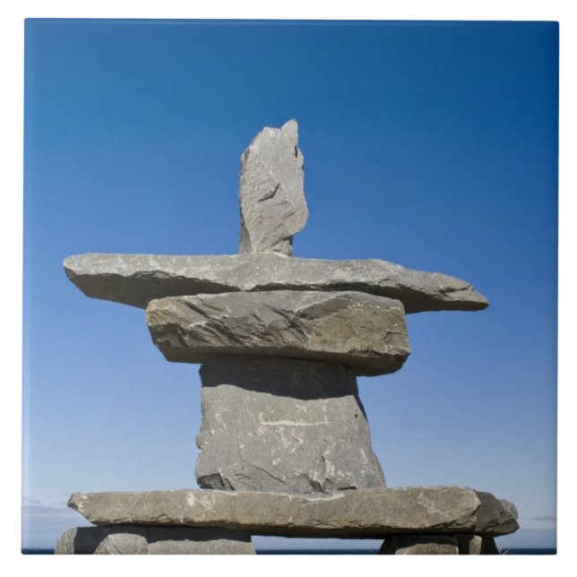 Churchill, Manitoba. Inukshuk Tile (Front)