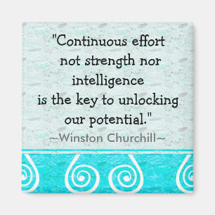 Churchill Quotation - Motivational Magnet