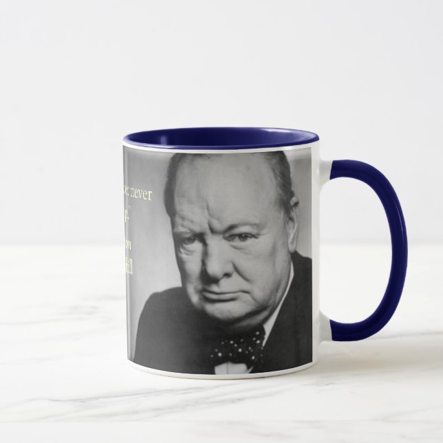 churchill quote mug (Right)