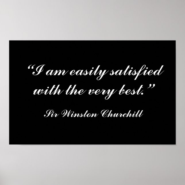 Churchill Quote Poster (Front)