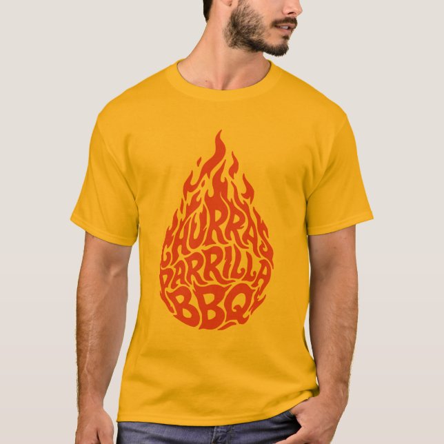 Churras Parrilla BBQ T-Shirt (Front)