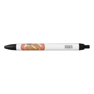 Churro cartoon illustration black ink pen